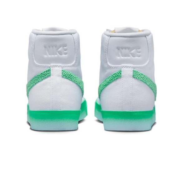 NIKE BLAZER MID 77 CHENILLE SWOOSH GREEN FADE SNEAKERS SIZE 6 - Picture 7 of 14